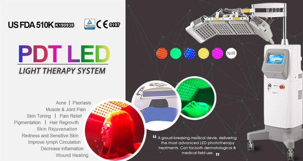 PDT Therapy Machine Photodynamic Therapy Medical Aesthetic Machine in High Efficiency