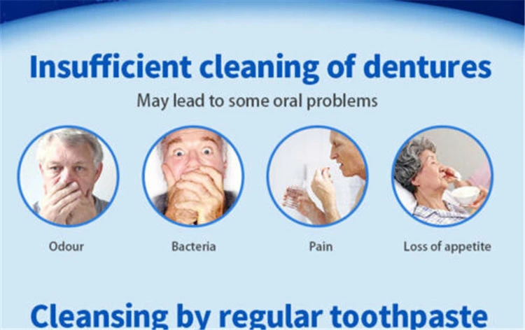 Denture Cleaning Effervescent Tablets Teeth Cleansing Tablets Kill Bacteria Health Care