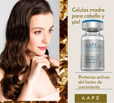 Efficace trattamento anticaduta Aape per donne e uomini.  Cura della caduta dei capelli.  Riparare la crescita dei capelli.  Ricrescita dei capelli.  Trattamento con cellule staminali.  Prevenzione della caduta dei capelli.  Trattamento antirughe della pelle